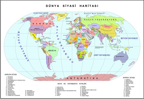 Türkçe dünya haritası oyunu
